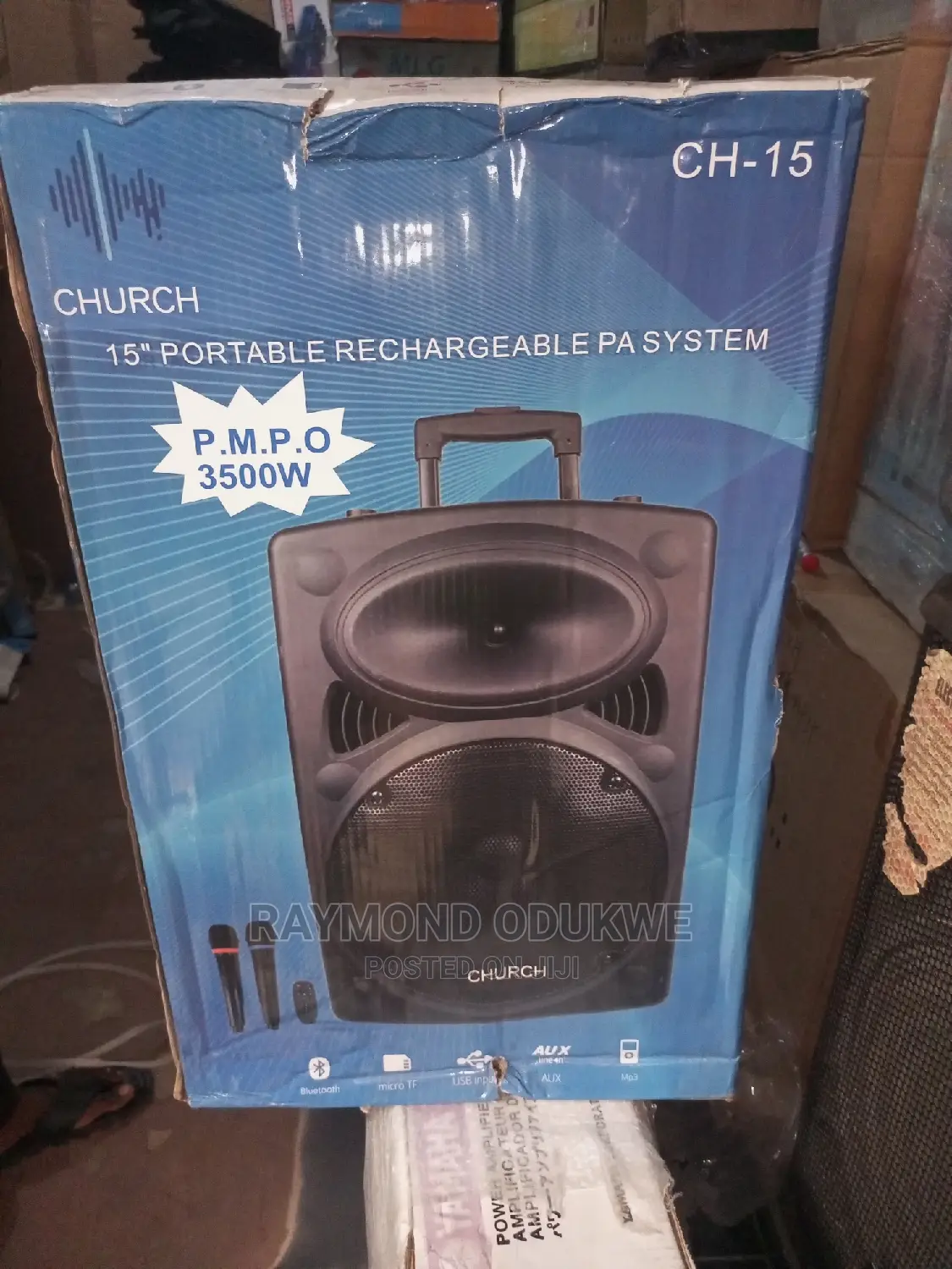 Big 15 Inches Rechargeable Bluetooth Speaker Amplifier