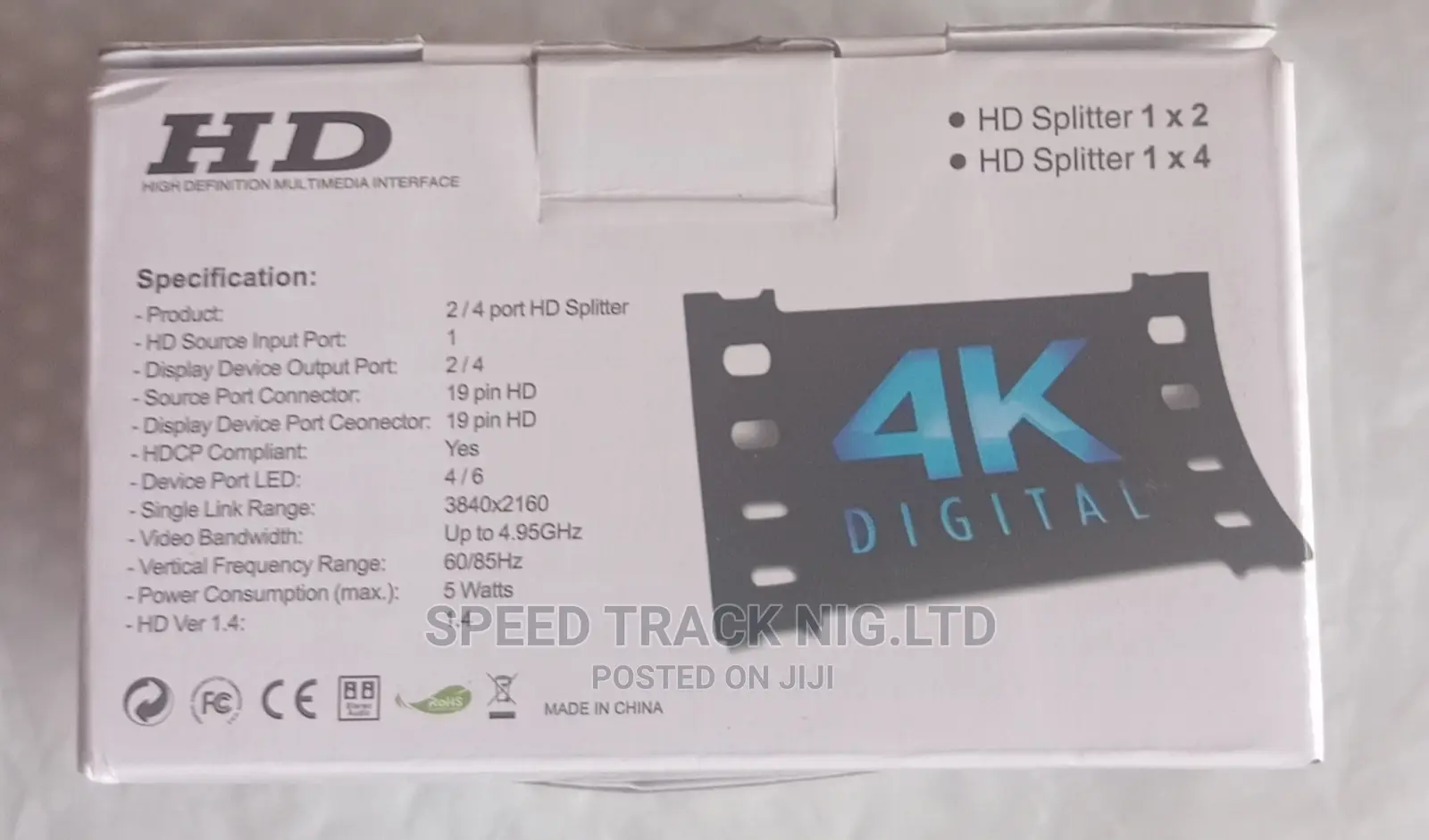 2way Hdmi/Hdtv Splitter