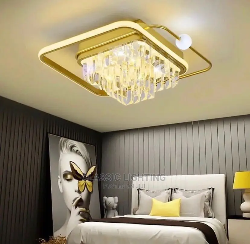 Modern Ceiling Light of the Vintage Crystal Leveled Ceiling