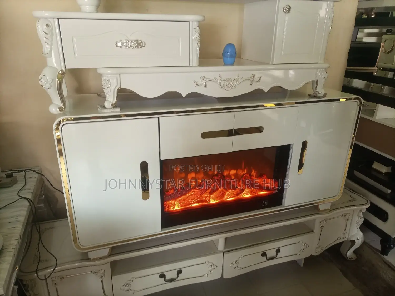 Italian Fireplace TV Stands