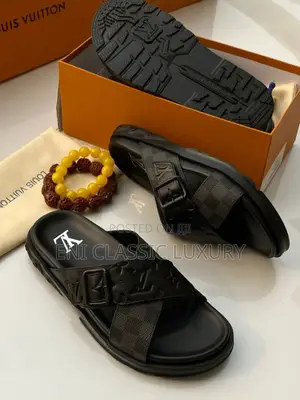 Louis Vuitton Men's Leather Slippers