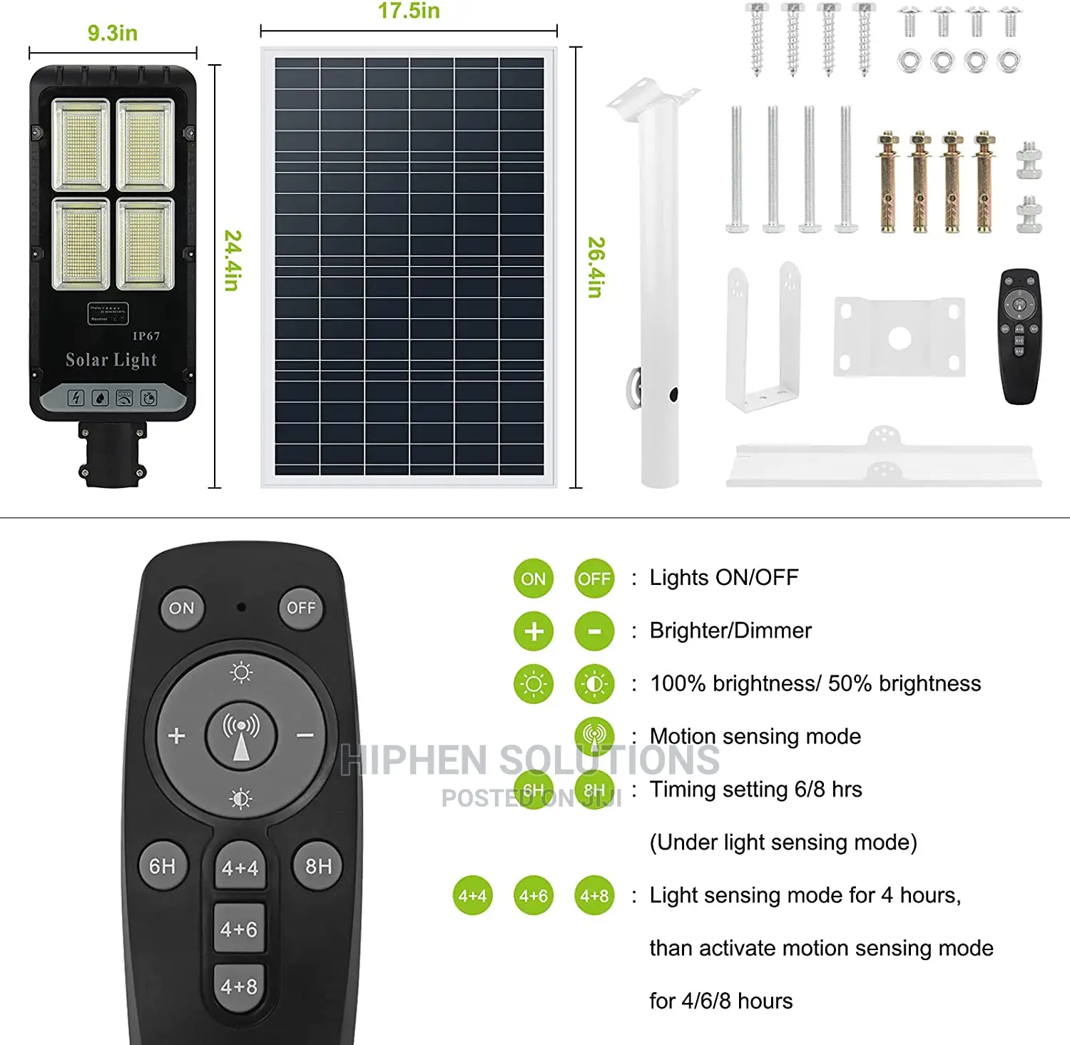 400W Solar Street Flood Light