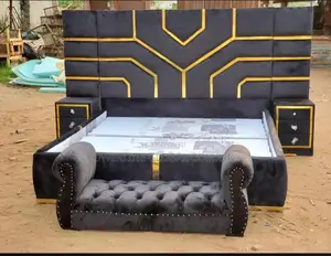 Bed Frame 6x6 With 2 Side Drawers/ Forest for Homes/ Hotels