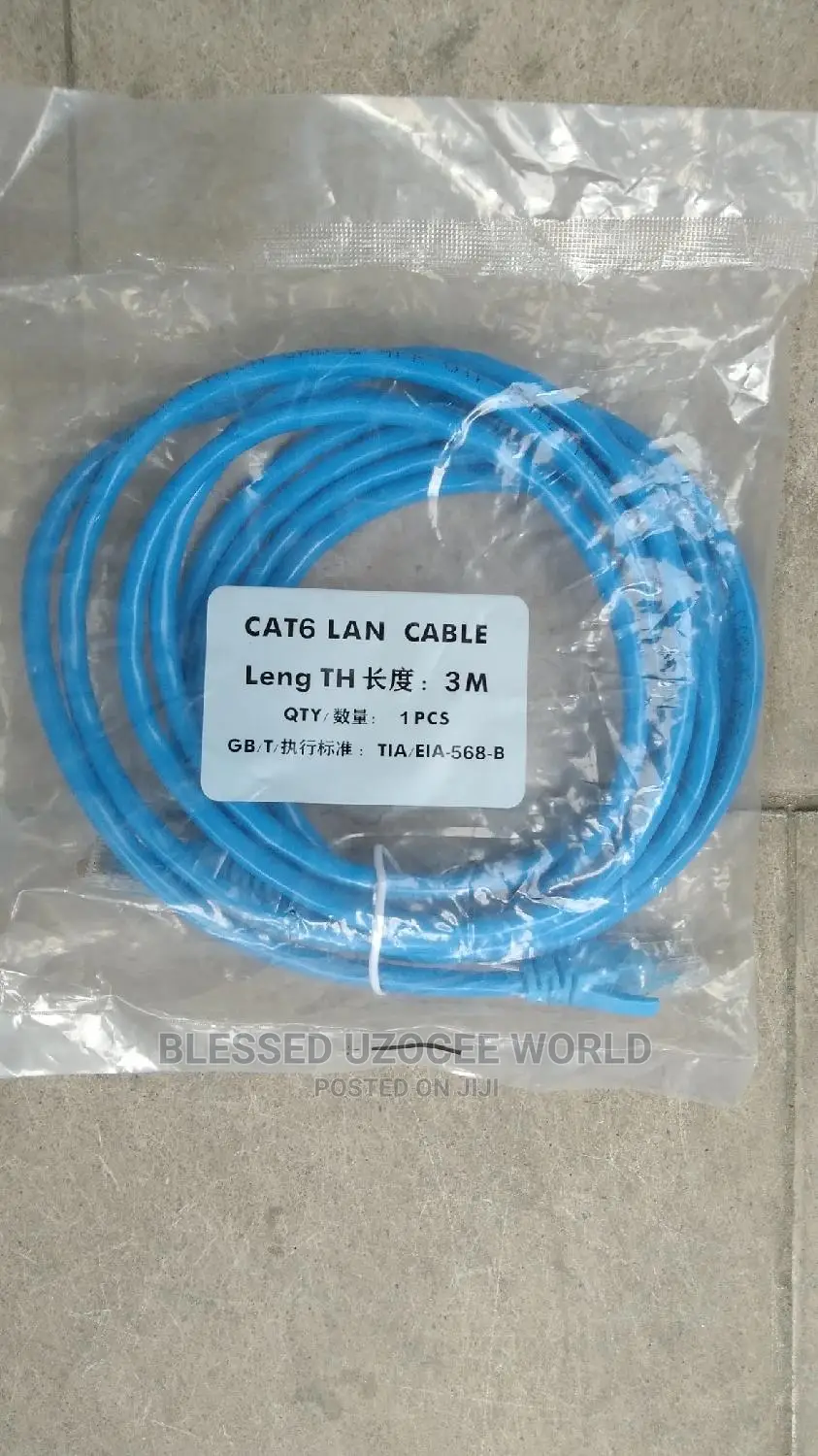 3m Rj45 Fast Gigabit Cat6 Network Lan Superspeed Cable