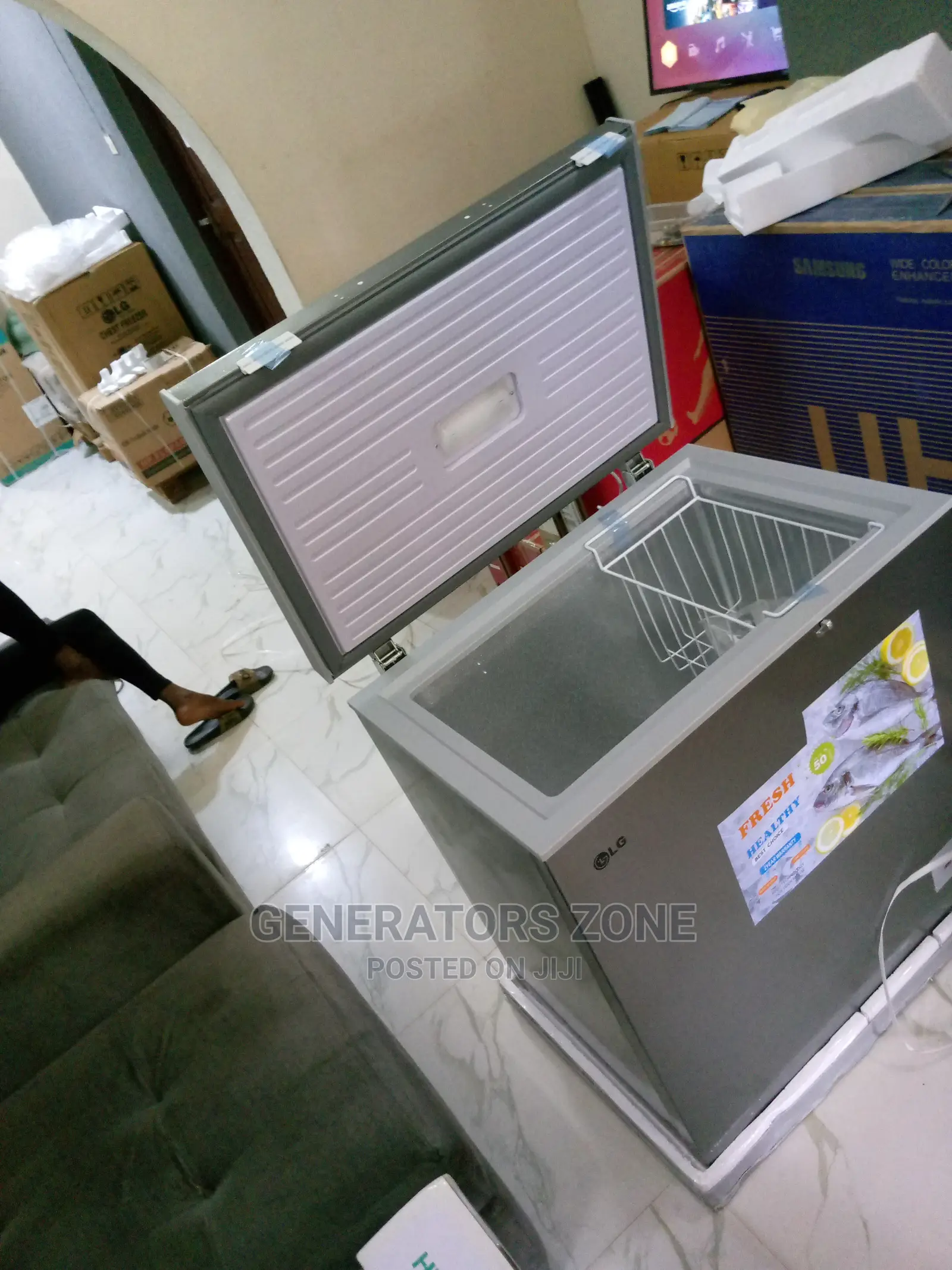 Deep and Fast Cooling LG Freezer +Basket + Key Lock