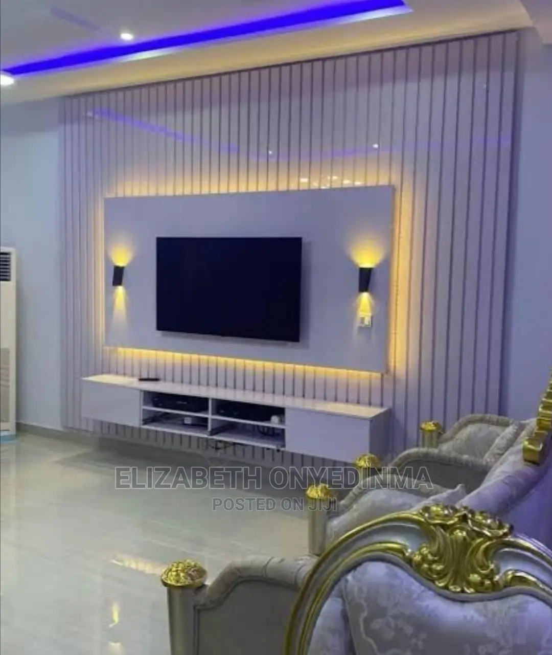 Quality Tv Console With Light