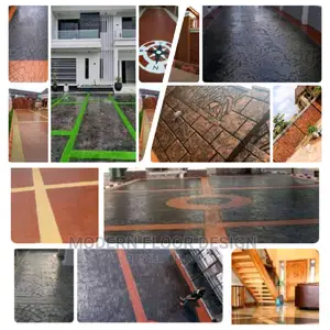 Custom Brick Modern Stamps Floor