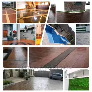 Custom Brick Modern Stamps Floor