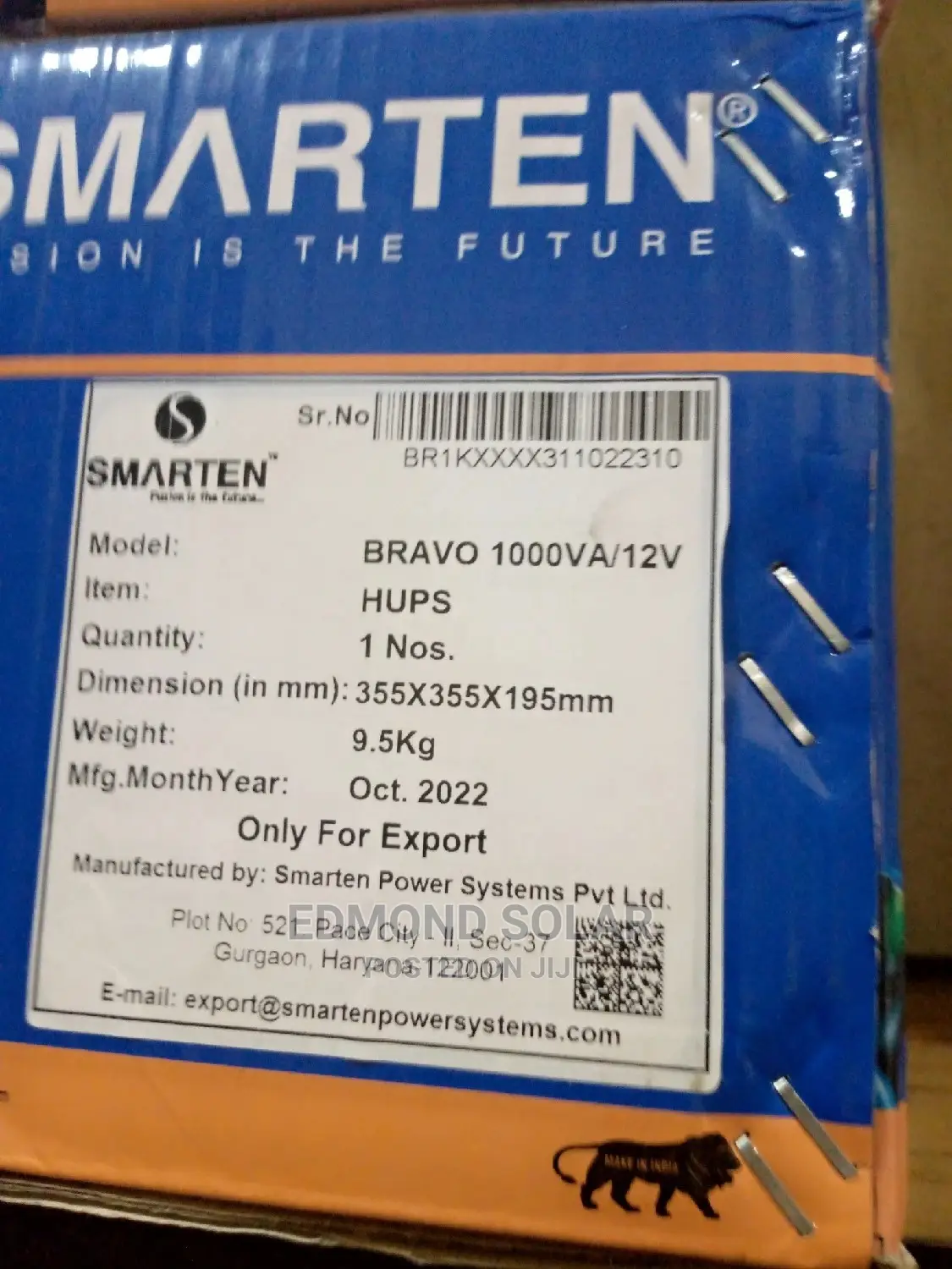 1kva 12V Smarten Solar Inverter One Year