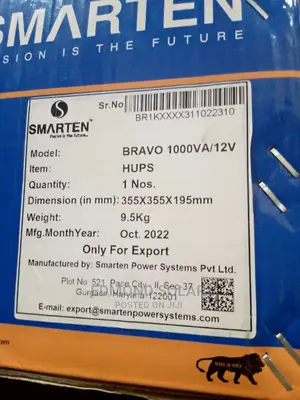 1kva 12V Smarten Solar Inverter One Year