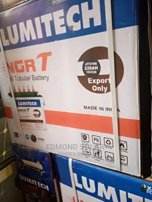 220ah 12v Lumitech Solar Tubular Battery One Year Warranty