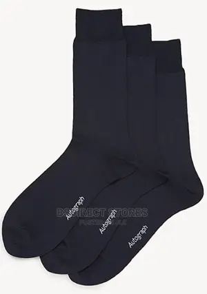 Photo - Marks And Spencer Navy 3pack Luxury Modal Pima Cotton Socks