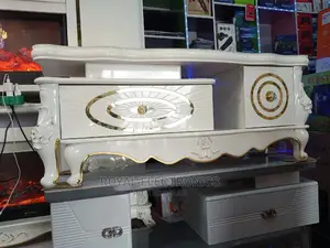 Latest Royal Imported Tv Stand With Drawers and Marble Top
