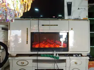 Very New Modern TV Stand With Electric Fireplace Storage
