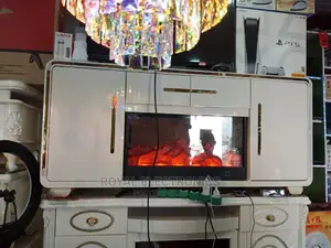 Very New Modern TV Stand With Electric Fireplace Storage