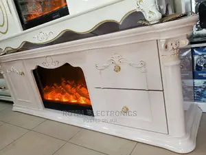 High Quality Big Golden Tv Stand With Drawers And Fireworks