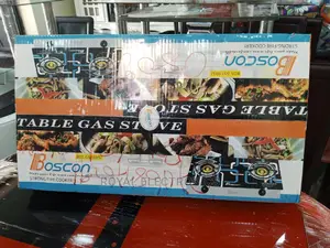 Powerful Boscon Glass Top Table Gas Stove
