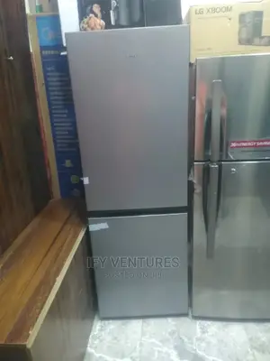 Hisense Double Door Refridgerator. Silver Color
