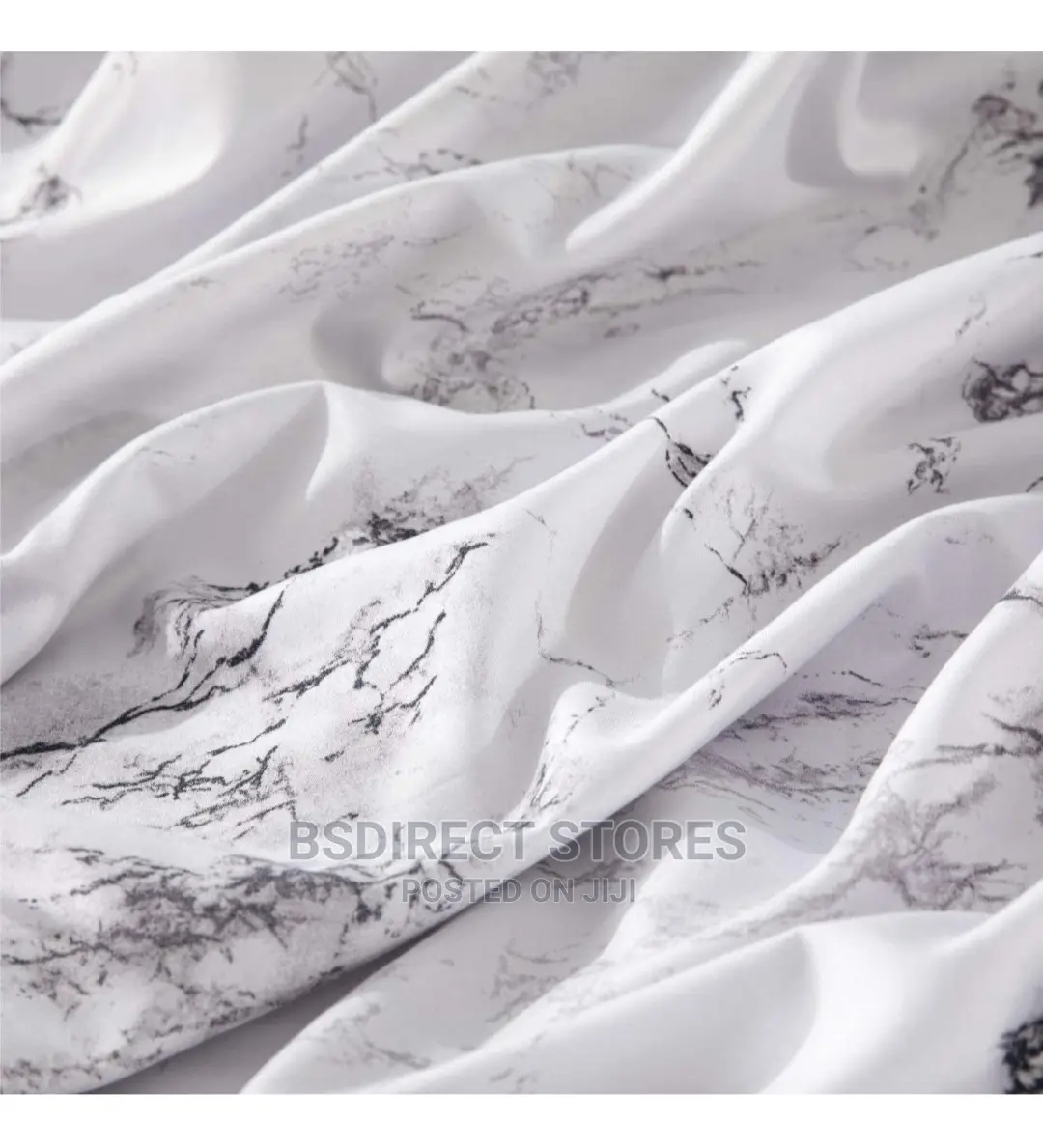 Bedsure Get Cozy Marble Pattern KING Duvet + 2 Pillowcases