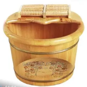 Wooden Foot Massage Bucket