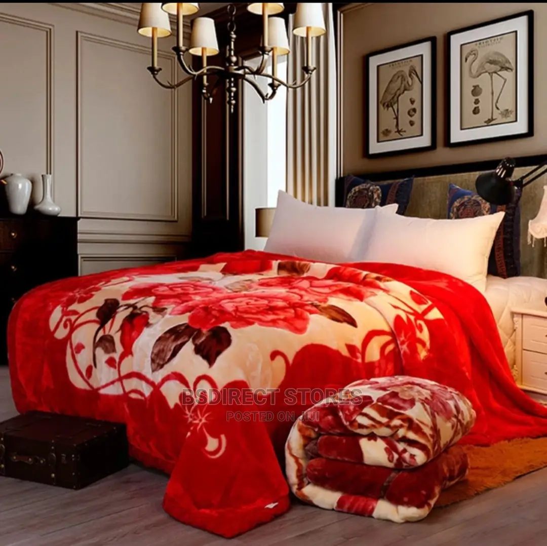 Moonstar London RED King Blanket Double Sided Extra Thick