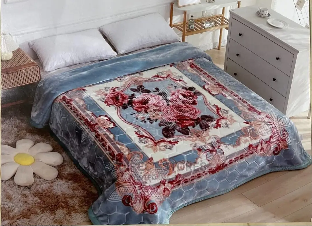 Moonstar London BLUE King Blanket Double Sided Extra Thick