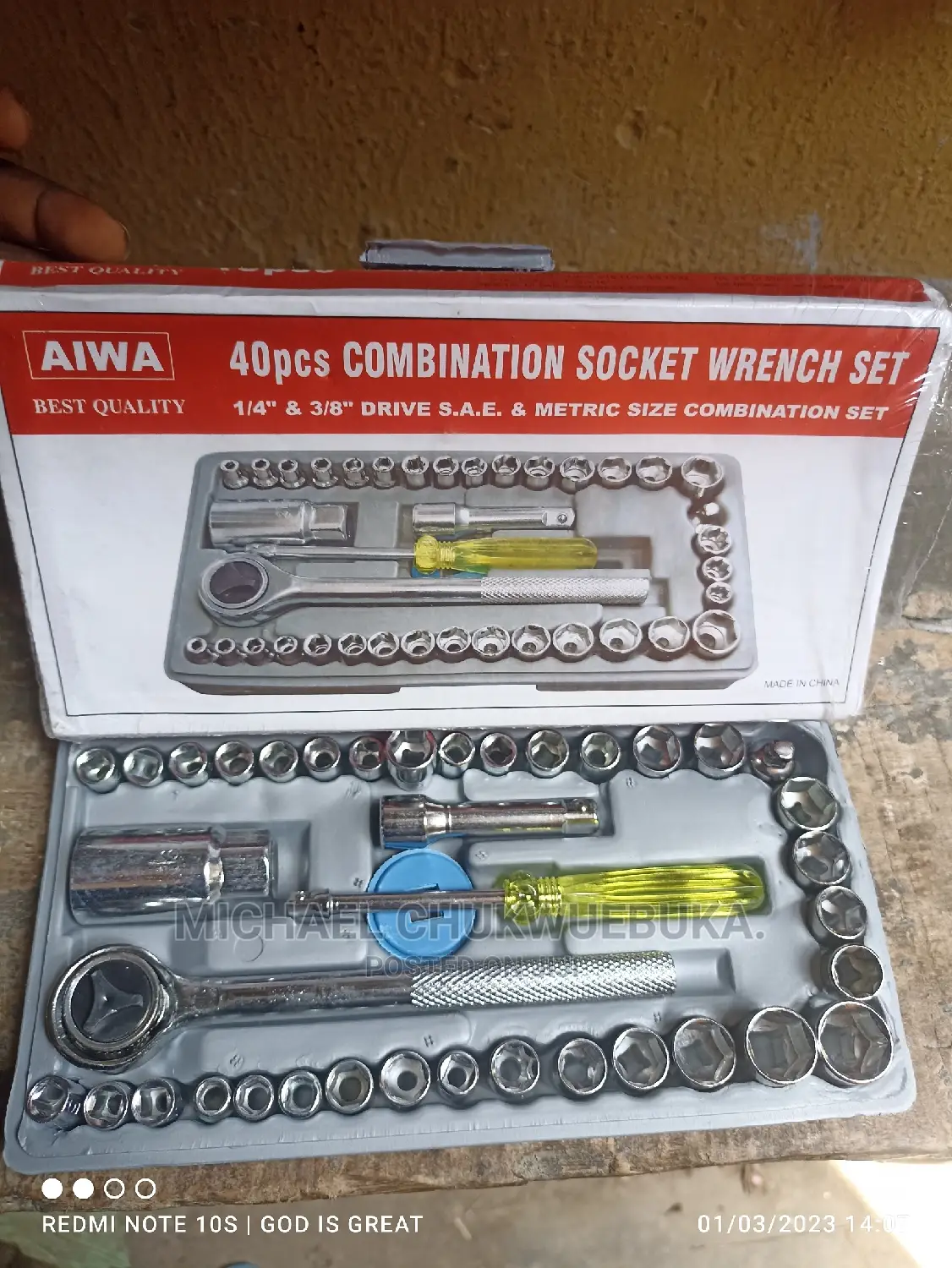 40pcs Combination Socket Wrench Set