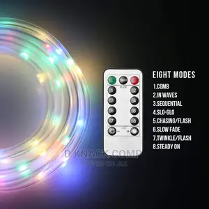 USB Tube Light String 10 Meters 100 Multicoloured Rope Light