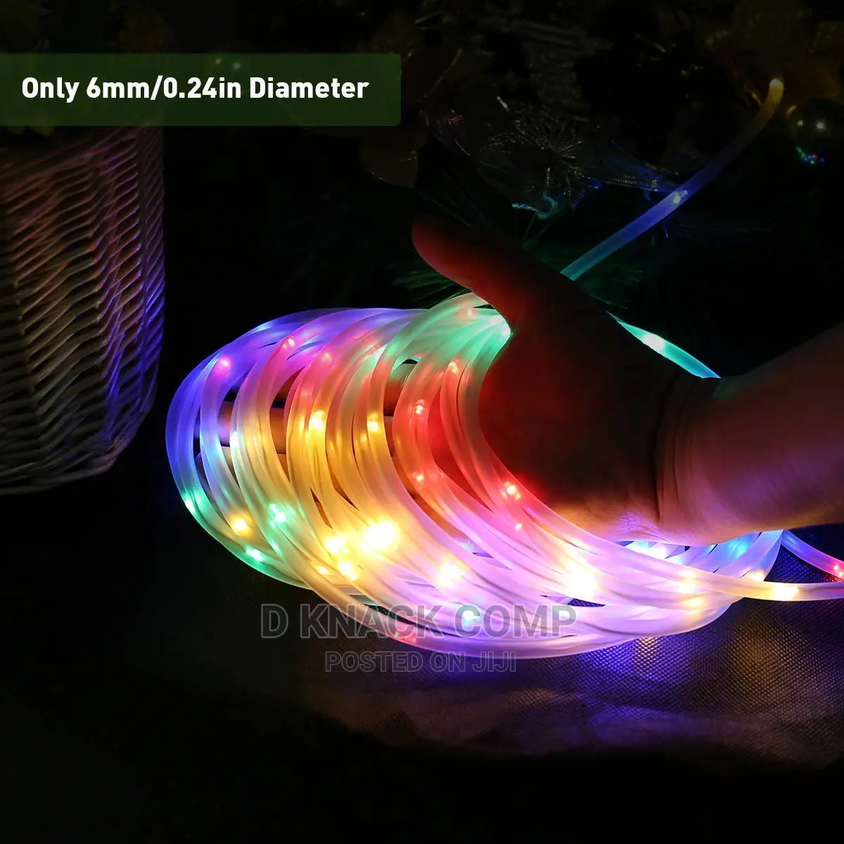 USB Tube Light String 10 Meters 100 Multicoloured Rope Light