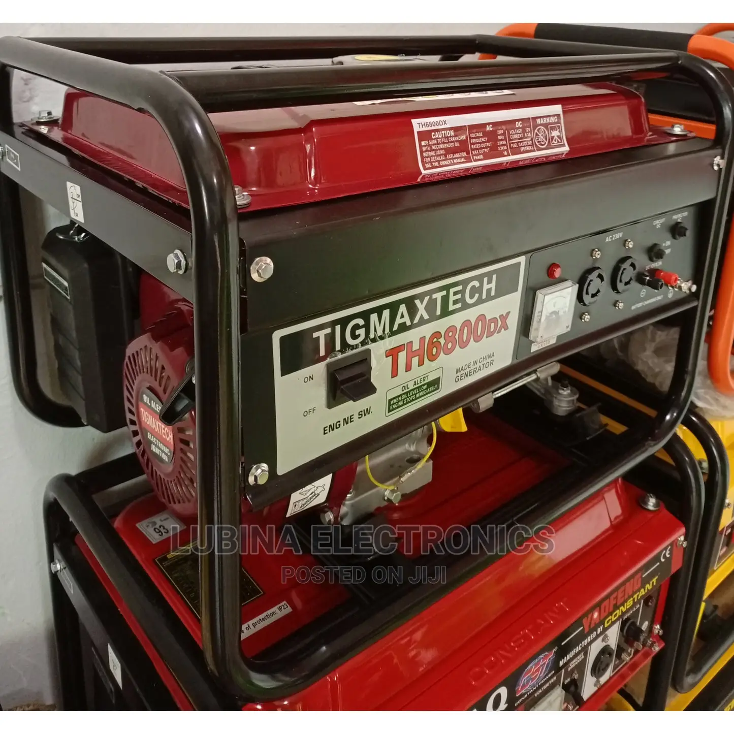 Brand New TIGMAX 3.5kva Generator/ Copper Coil/Red Colour/
