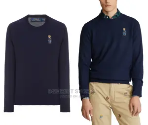 POLO RALPH LAUREN Polo Bear Chest Embroidery Wool Dweater