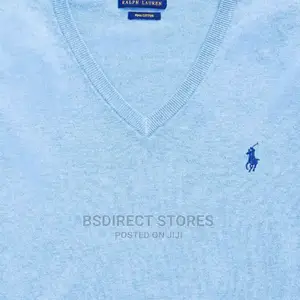 Polo Ralph Lauren Men's Merino v-Neck Polo Pony Logo Jumper