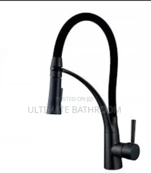 Quality Curve Black Kitchen Sink Mixer Tap