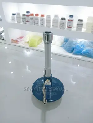 Bunsen Burner With Air Gas Adjustment, for Natural Gas