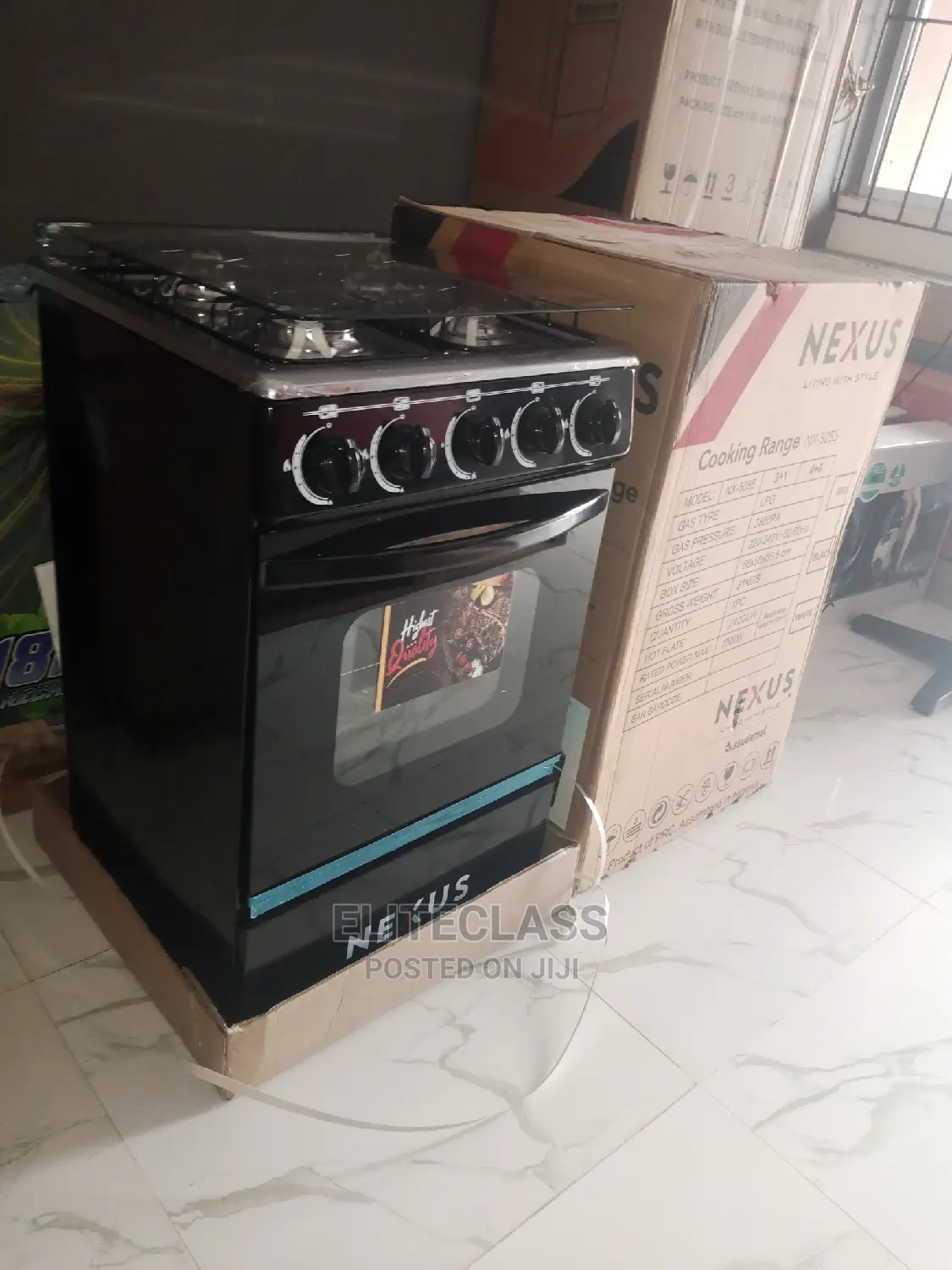 Nexus Easy to Clean 4+0 Gas Cooker
