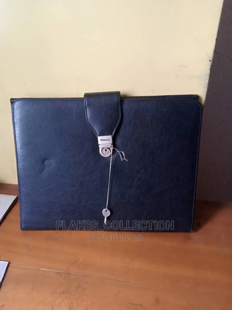 Leather Conference Folder Bag