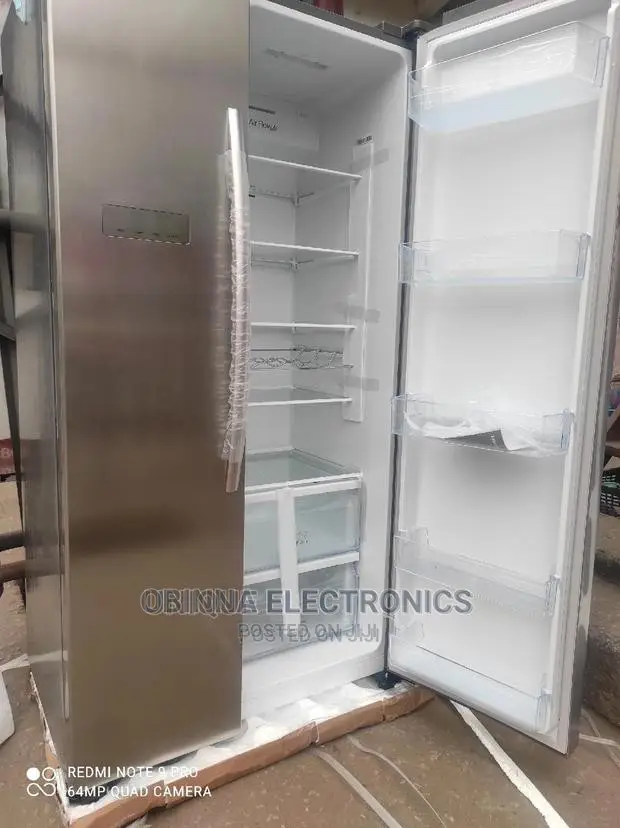 Brand New HISENSE SIDE-SIDE FRIDGE/520L/External/Silver/
