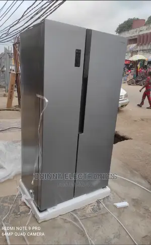 Brand New Hisense Side-Side Double Door Fridge/520l/Silver/