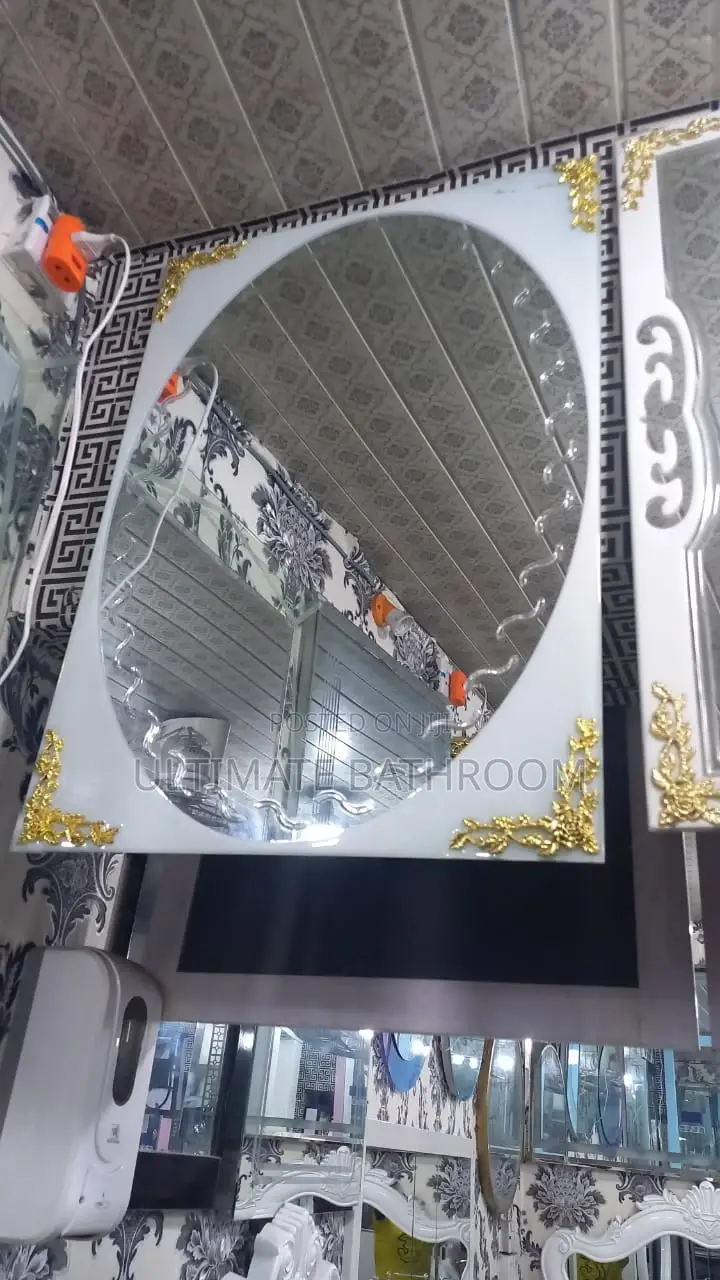 Gold Design Bathroom Mirror