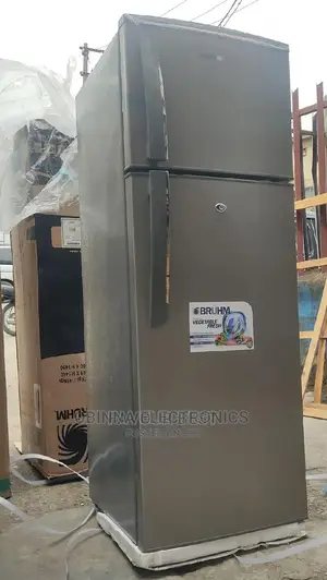 Brand New BRUHM 200L Double Door Fridge/External/Silver Colo