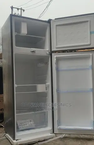 Brand New BRUHM 200L Double Door Fridge/External/Silver Colo
