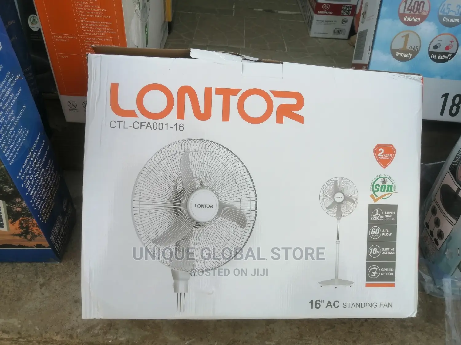 Lontor Ac Standing Fan 16 Inches