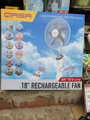 QASA Curvy 18" Rechargeable Fan Qrf-7918 - 3W
