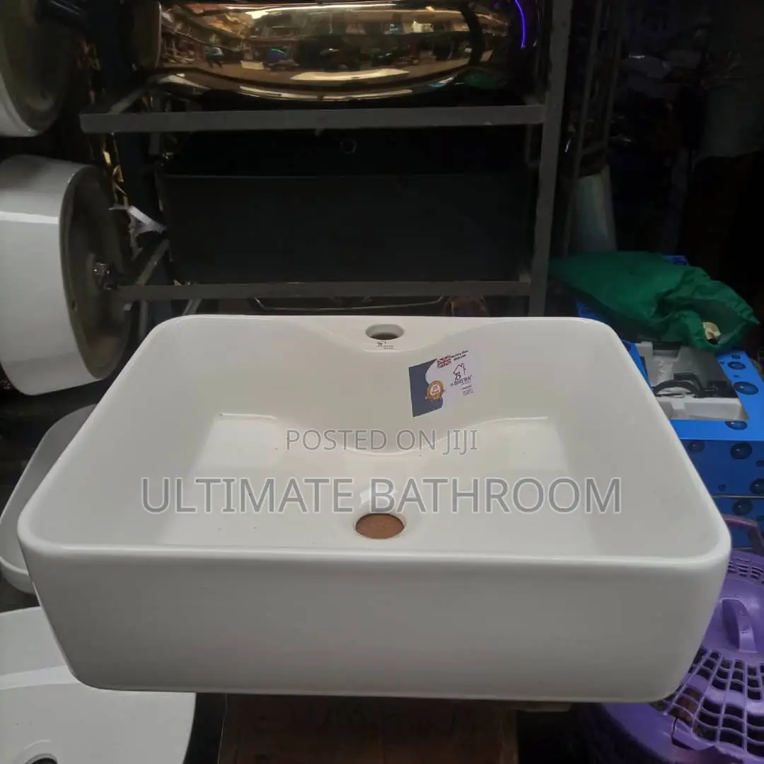 Rectangular Whiteccounter Top Basin