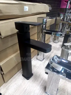 Black Square Basin Mixer Tap
