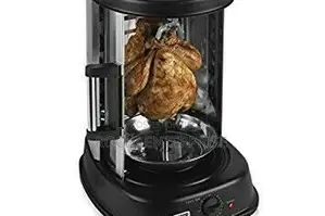 Tower T14005 Rotating Vertical Rotisserie Grill With Rotating Glass Door