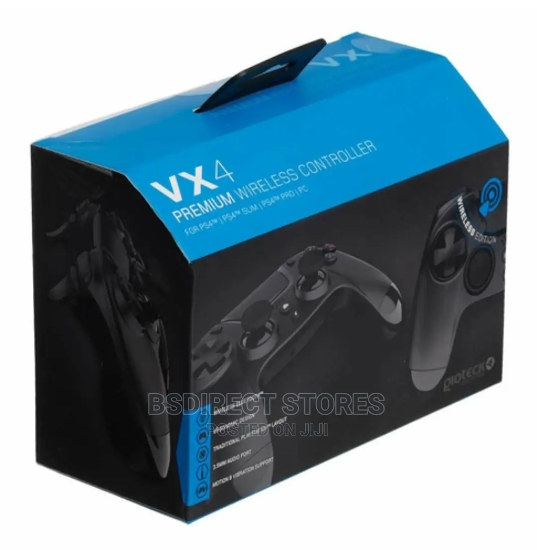 Gioteck VX4 Wireless Black Controller on Playstation 4