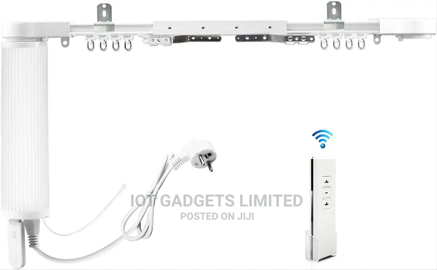 RF Curtain Motor With Remote Control, With Track 2.1m
