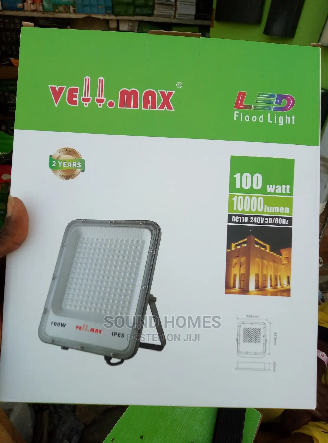 100w Vellmax Warm White Floodlight