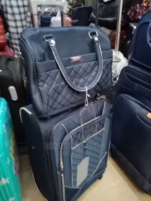 Small Blue Star Express Traveling Luggage Box and Kit
